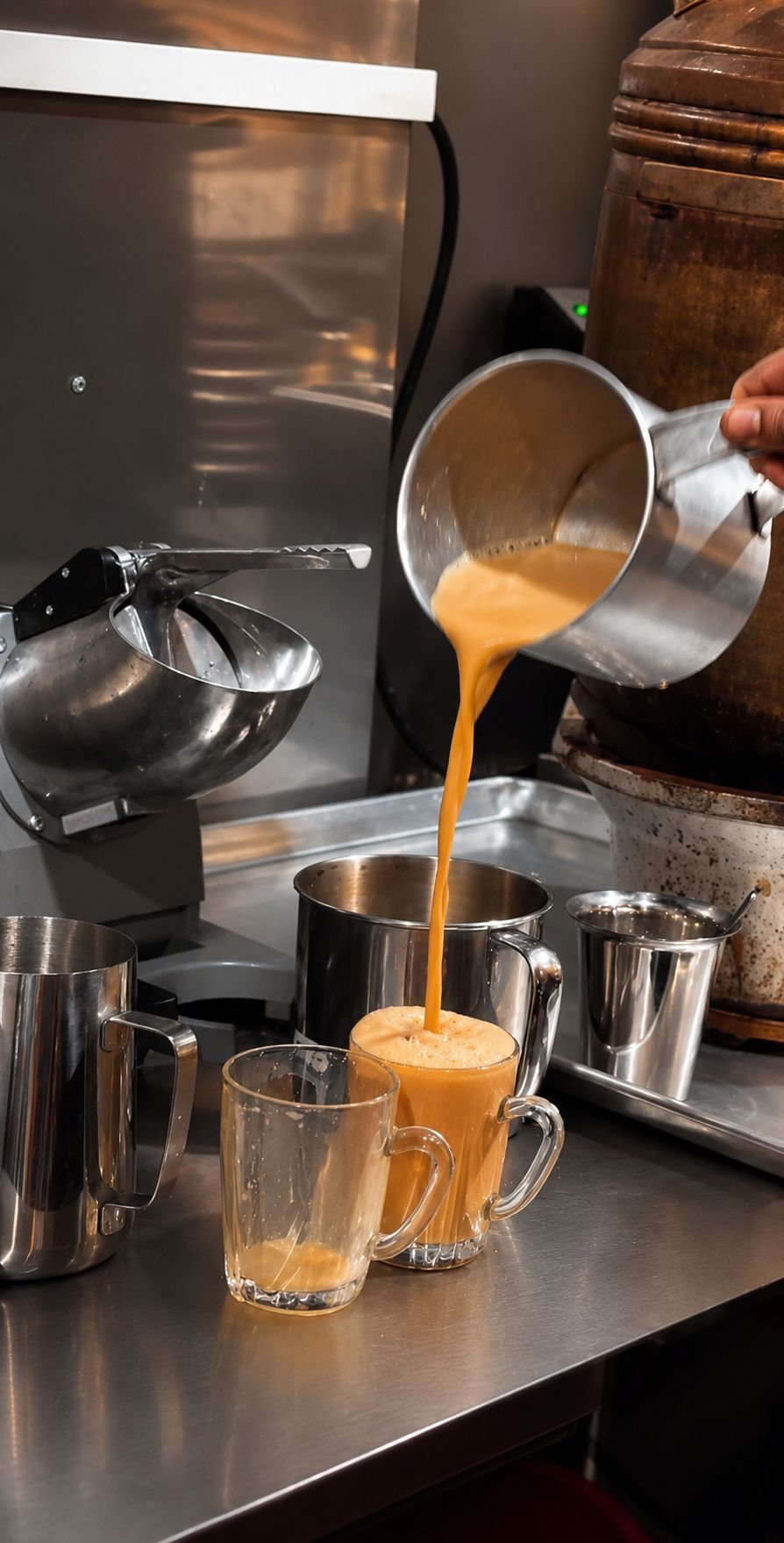 Kerala Samovar Tea — fragrant spiced tea served the traditional Kerala way